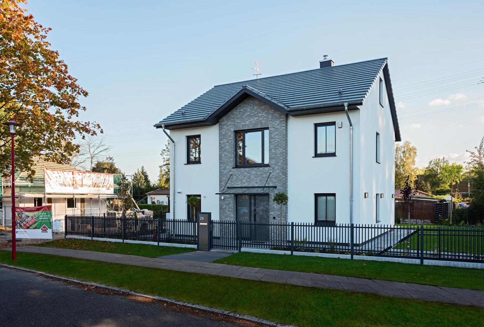 Bohnapartments Luxury Villa Berlin - 210Qm - Wintergarten - Kamin - 4 Kostenlose Parkplaetze - 6 Schlafzimmer - Neubau - Luxusausstattung Birkenwerder Luaran gambar